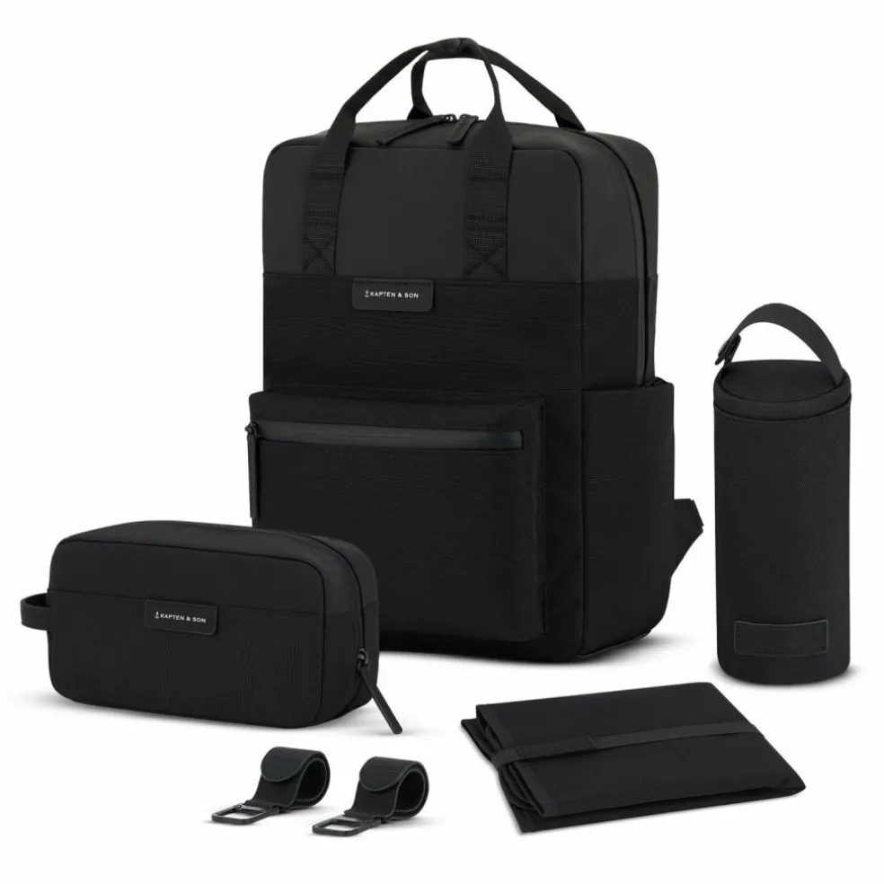 Kapten & Son Bergen Wickelrucksack Set 4 tlg. Laptopfach