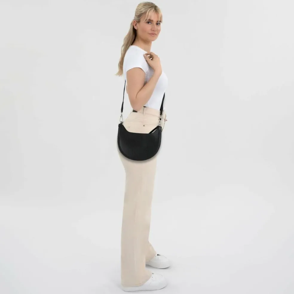 Lacoste Chantaco Classics Schultertasche Leder 23 cm