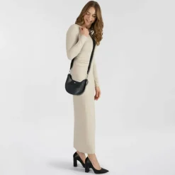 Lacoste Chantaco Classics Schultertasche S Leder 23 cm