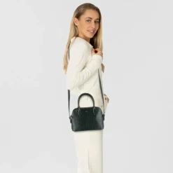 Lacoste Chantaco Classics Schultertasche S Leder 24 cm