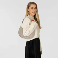 Lacoste Maheki Schultertasche Leder 24 cm