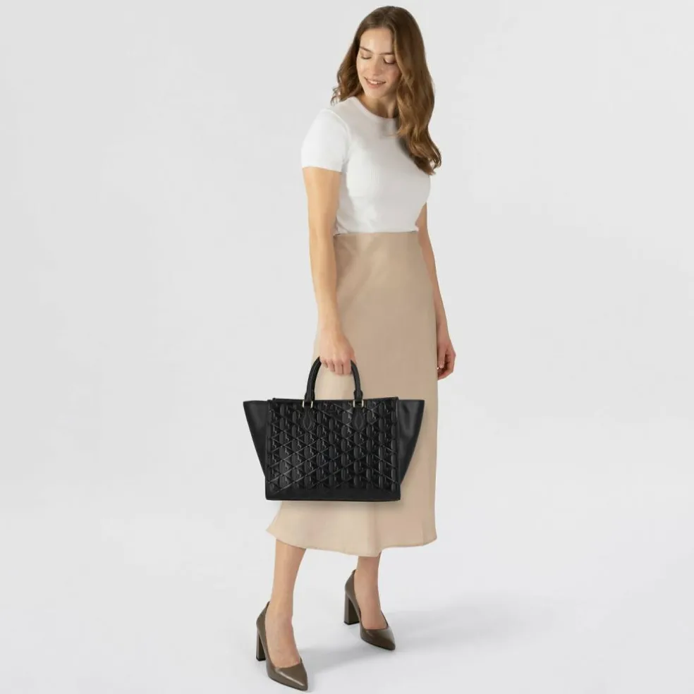 Lacoste Maheki Shopper Tasche Leder 43 cm