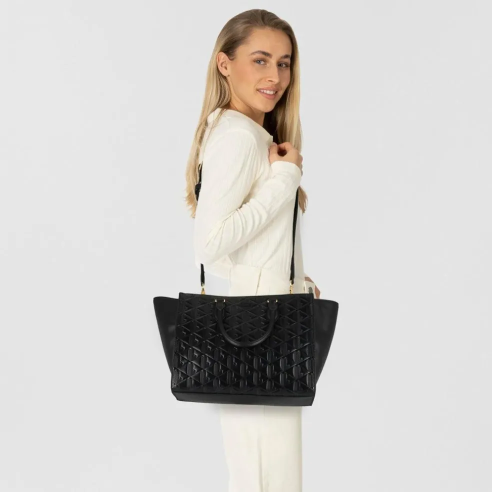 Lacoste Maheki Shopper Tasche Leder 43 cm