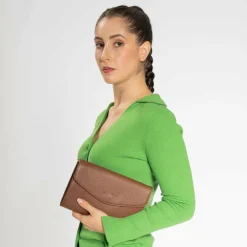 Lazarotti Bologna Leather Clutch Tasche Leder 23 cm