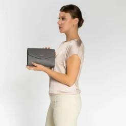 Lazarotti Bologna Leather Clutch Tasche Leder 23 cm