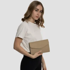 Lazarotti Bologna Leather Clutch Tasche Leder 23 cm