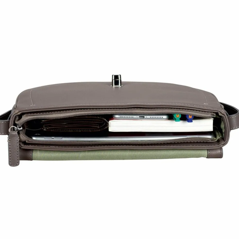 Leonhard Heyden Nizza Umhängetasche Leder 29 cm