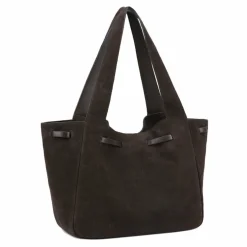 LES VISIONNAIRES Garbriella Shopper Tasche Leder 40 cm