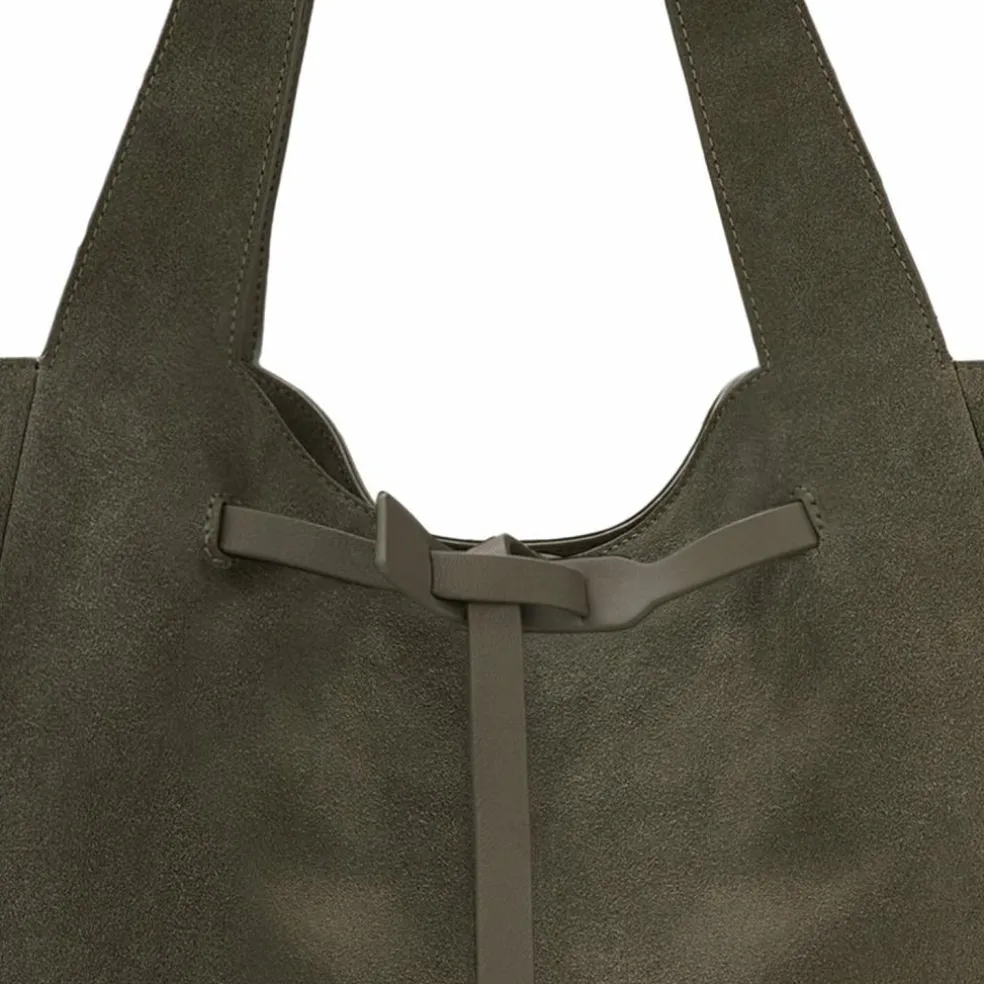 LES VISIONNAIRES Garbriella Shopper Tasche Leder 40 cm