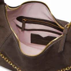 LES VISIONNAIRES Jade Cozy Chain Schultertasche Leder 38 cm