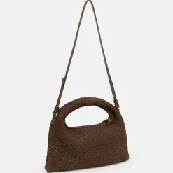 LES VISIONNAIRES Sadie Weave Handtasche Leder 37 cm