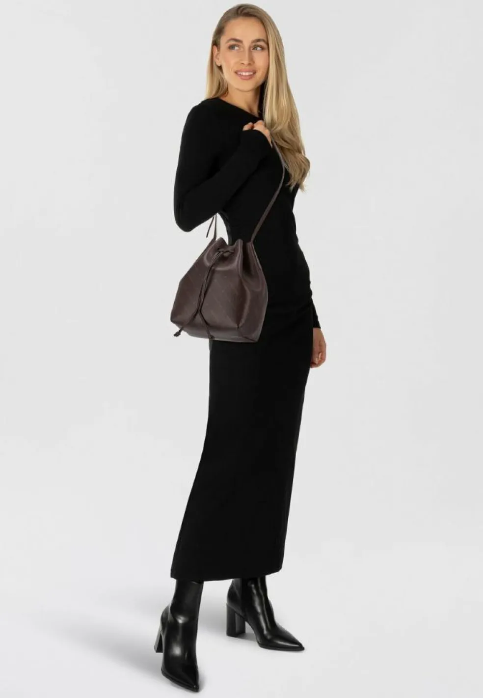 Liebeskind Monogram Beuteltasche Leder 40 cm