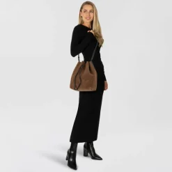 Liebeskind Monogram Beuteltasche Leder 35 cm