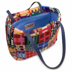 Oilily Tartan Tape Skar Shopper Tasche 36 cm