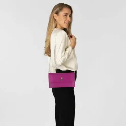 Patrizia Pepe Fly Clutch Tasche Leder 27.5 cm