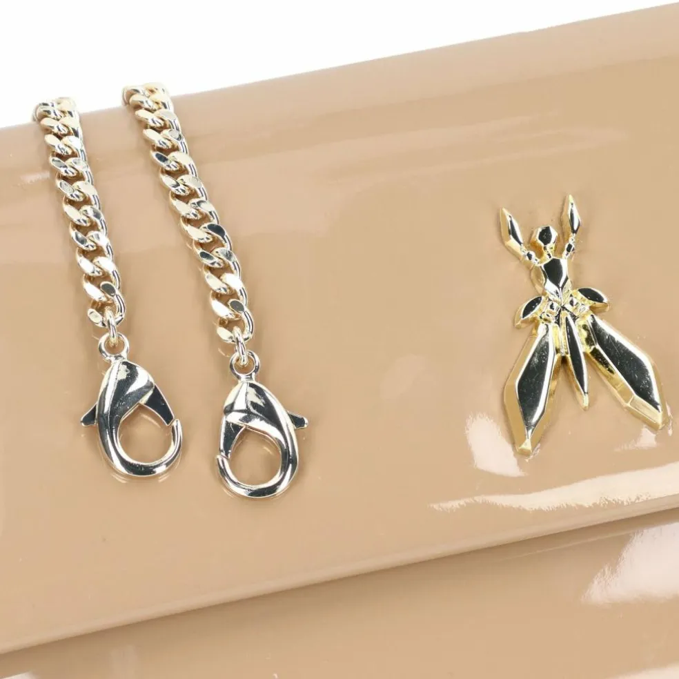 Patrizia Pepe Fly Clutch Tasche Leder 27 cm