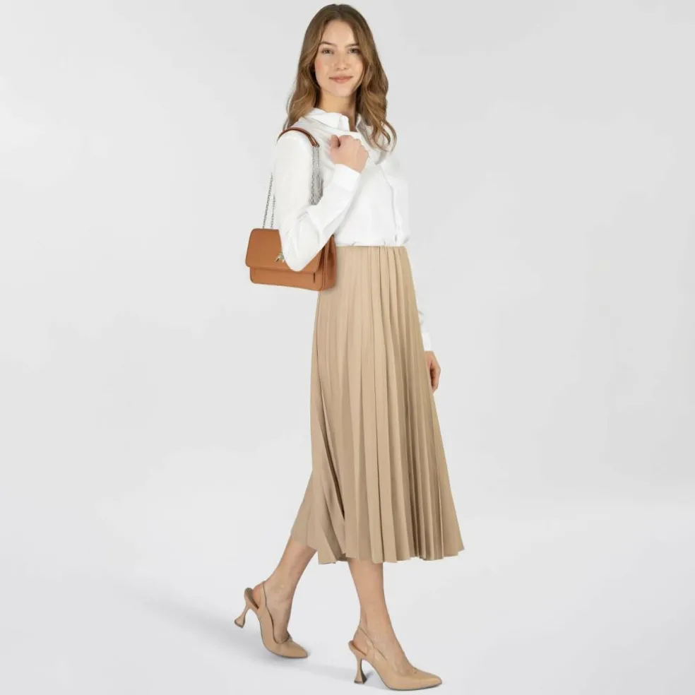 Patrizia Pepe Fly Schultertasche Leder 25 cm