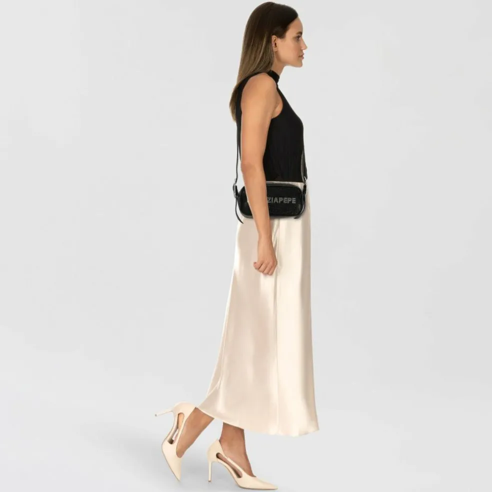 Patrizia Pepe Umhängetasche Leder 21 cm