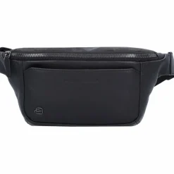 Piquadro Black Square Gürteltasche Leder 31 cm