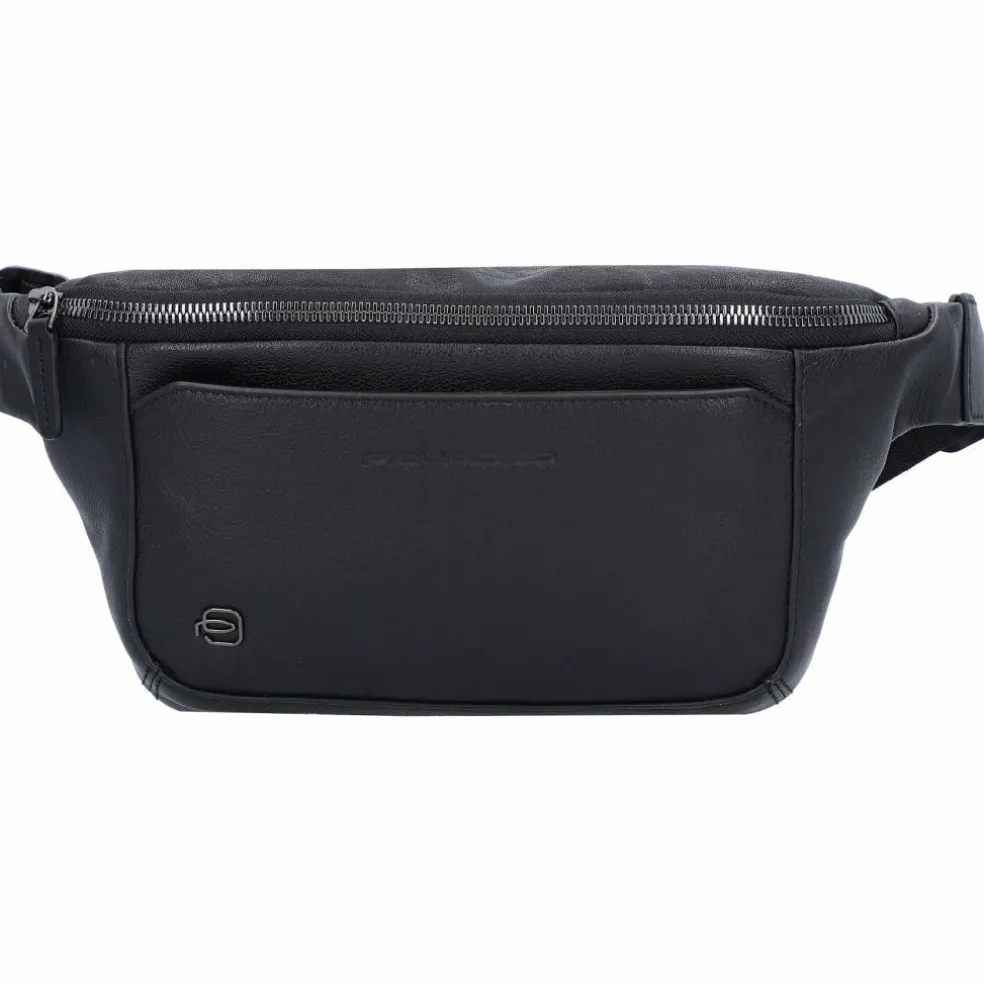 Piquadro Black Square Gürteltasche Leder 31 cm