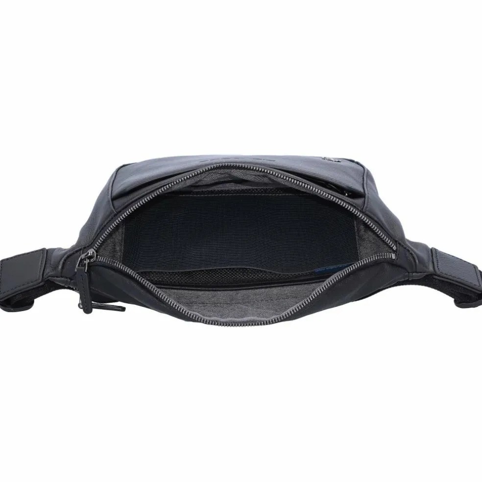 Piquadro Black Square Gürteltasche Leder 31 cm