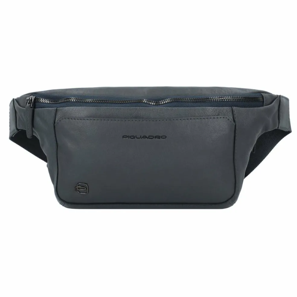 Piquadro Black Square Gürteltasche Leder 31 cm