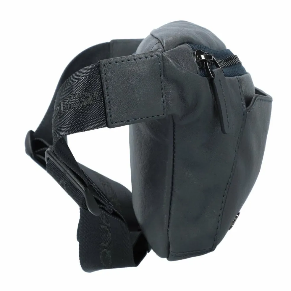 Piquadro Black Square Gürteltasche Leder 31 cm