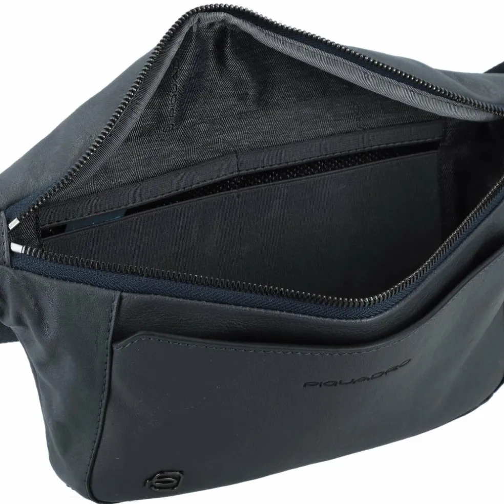 Piquadro Black Square Gürteltasche Leder 31 cm