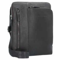 Piquadro Black Square Umhängetasche Leder 24 cm