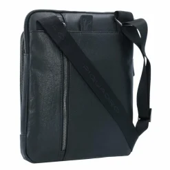 Piquadro Black Square Umhängetasche Leder 23 cm