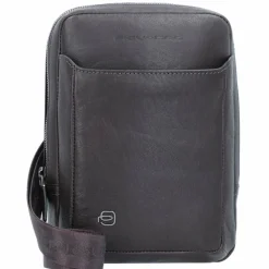 Piquadro Black Square Umhängetasche Leder 17 cm
