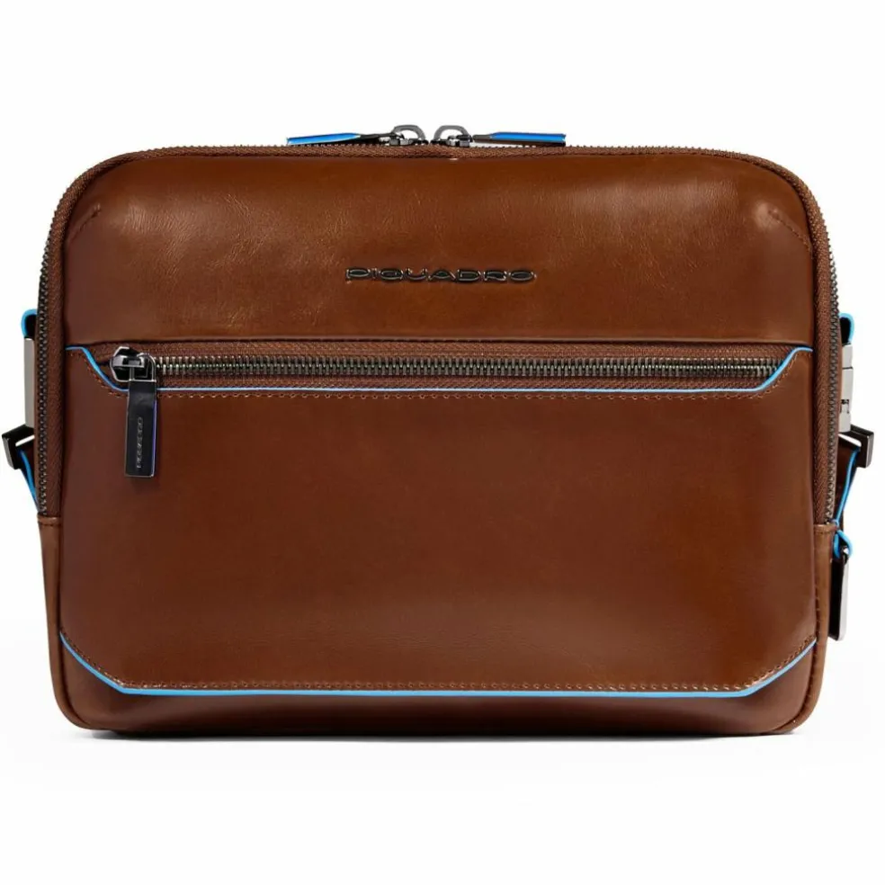 Piquadro Blue Square Umhängetasche RFID Schutz Leder 25 cm