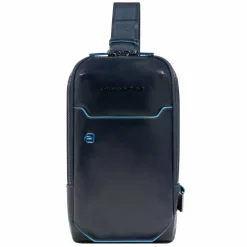 Piquadro Blue Square Umhängetasche Leder 28 cm
