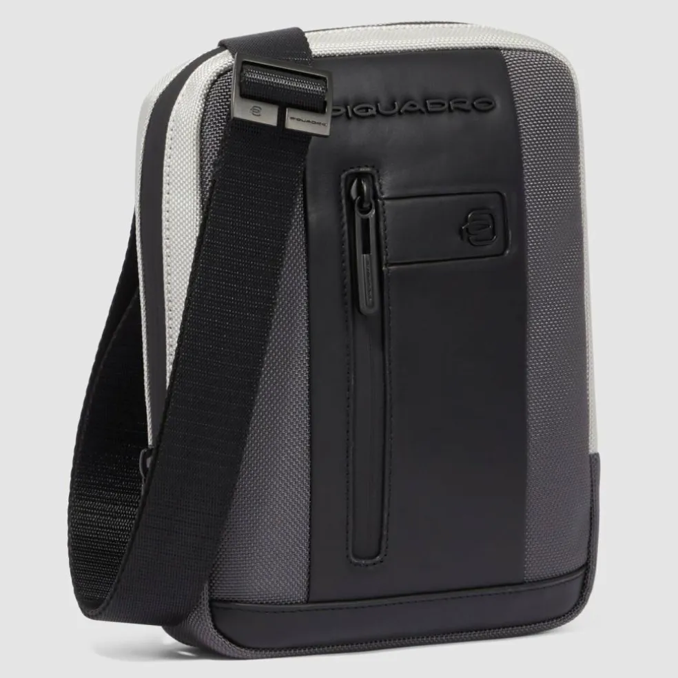 Piquadro iPad mini pocket crossbody bag in recycled fabric