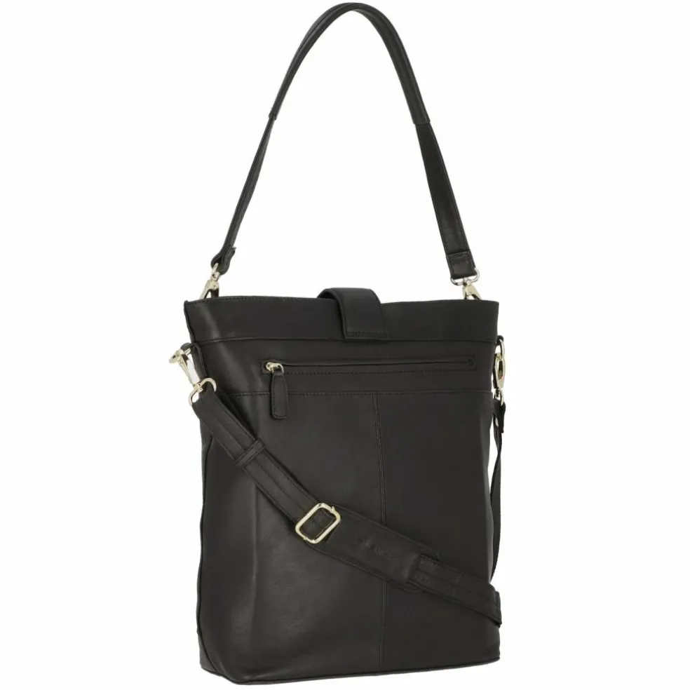 Plevier Bow Schultertasche Leder 30 cm Laptopfach