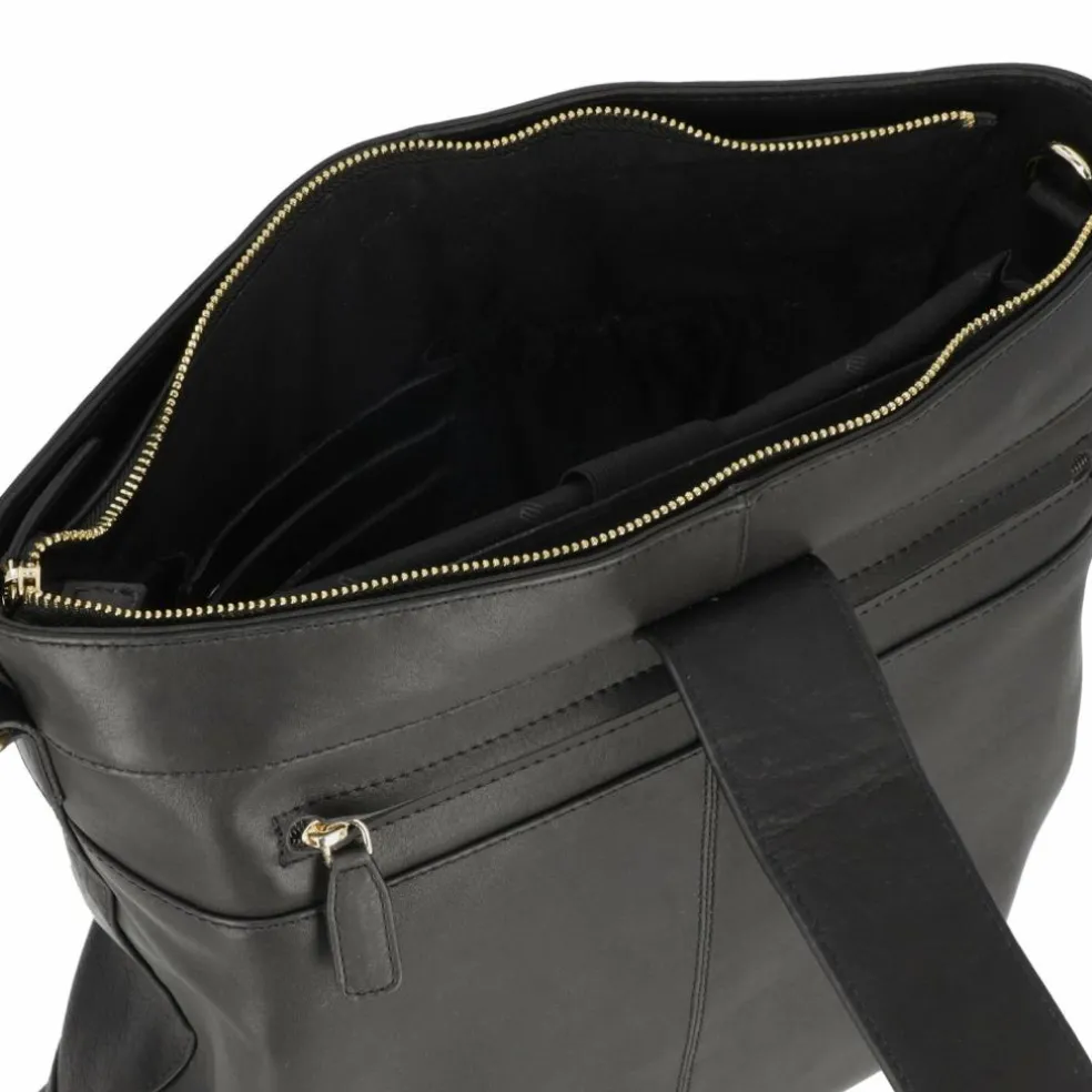 Plevier Bow Schultertasche Leder 30 cm Laptopfach
