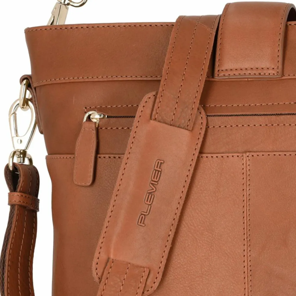 Plevier Bow Schultertasche Leder 30 cm Laptopfach