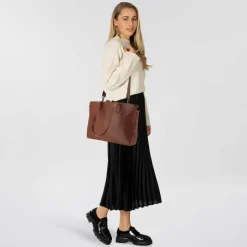 Plevier Power Shopper Tasche Leder 41 cm Laptopfach