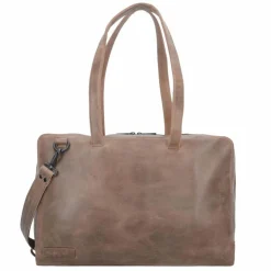 Plevier Pure Schultertasche Leder 43 cm Laptopfach