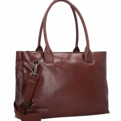Plevier Rock Amber Schultertasche Leder 43 cm Laptopfach