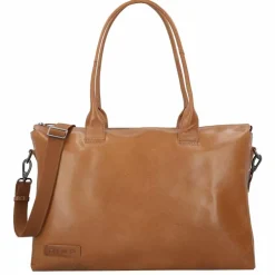 Plevier Rock Copal Schultertasche Leder 44 cm Laptopfach