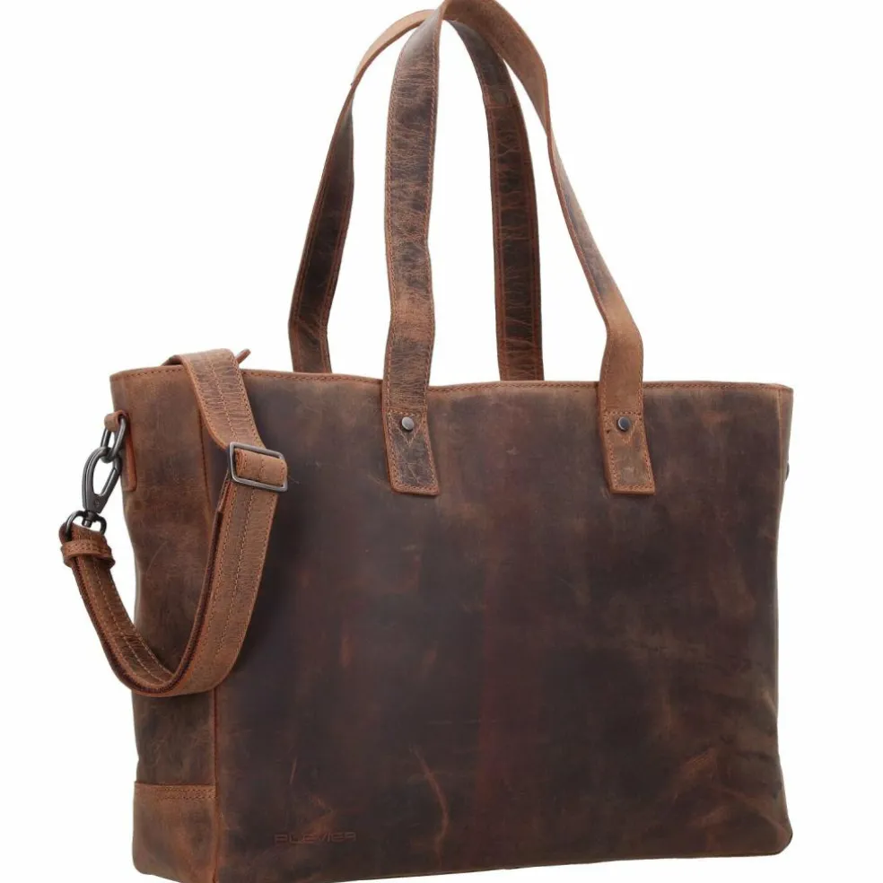 Plevier Shopper Tasche Leder 41 cm Laptopfach