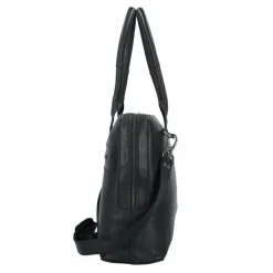 Plevier Structure Canton Schultertasche Leder 44 cm Laptopfach