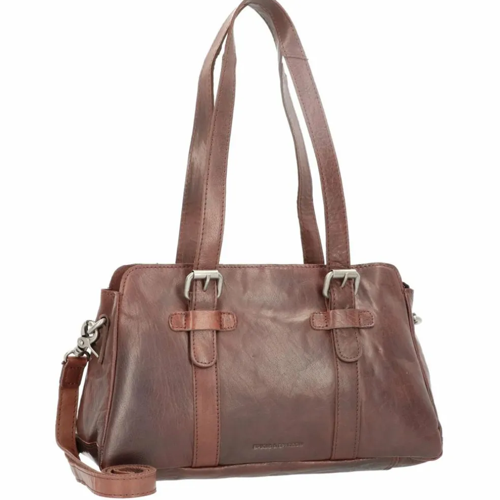 Spikes & Sparrow Schultertasche Leder 34 cm