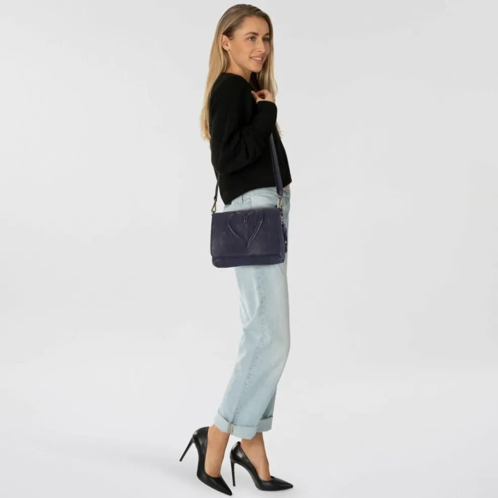 Taschendieb Wien Herzweg Umhängetasche Leder 29 cm