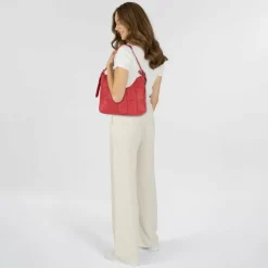 Taschendieb Wien Malvengasse Schultertasche Leder 31 cm