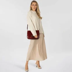 The Bridge BENEDETTA Umhängetasche Leder 24 cm