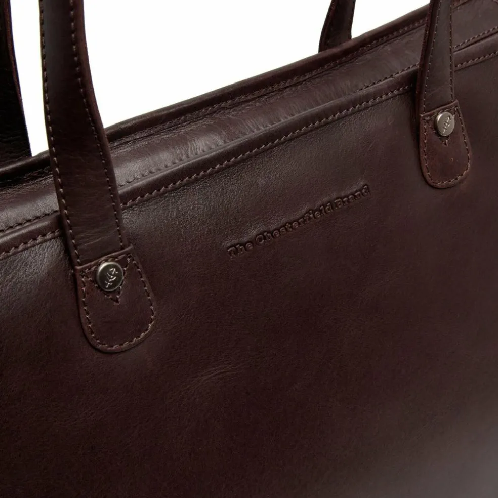 The Chesterfield Brand Astano Schultertasche Leder 33 cm Laptopfach