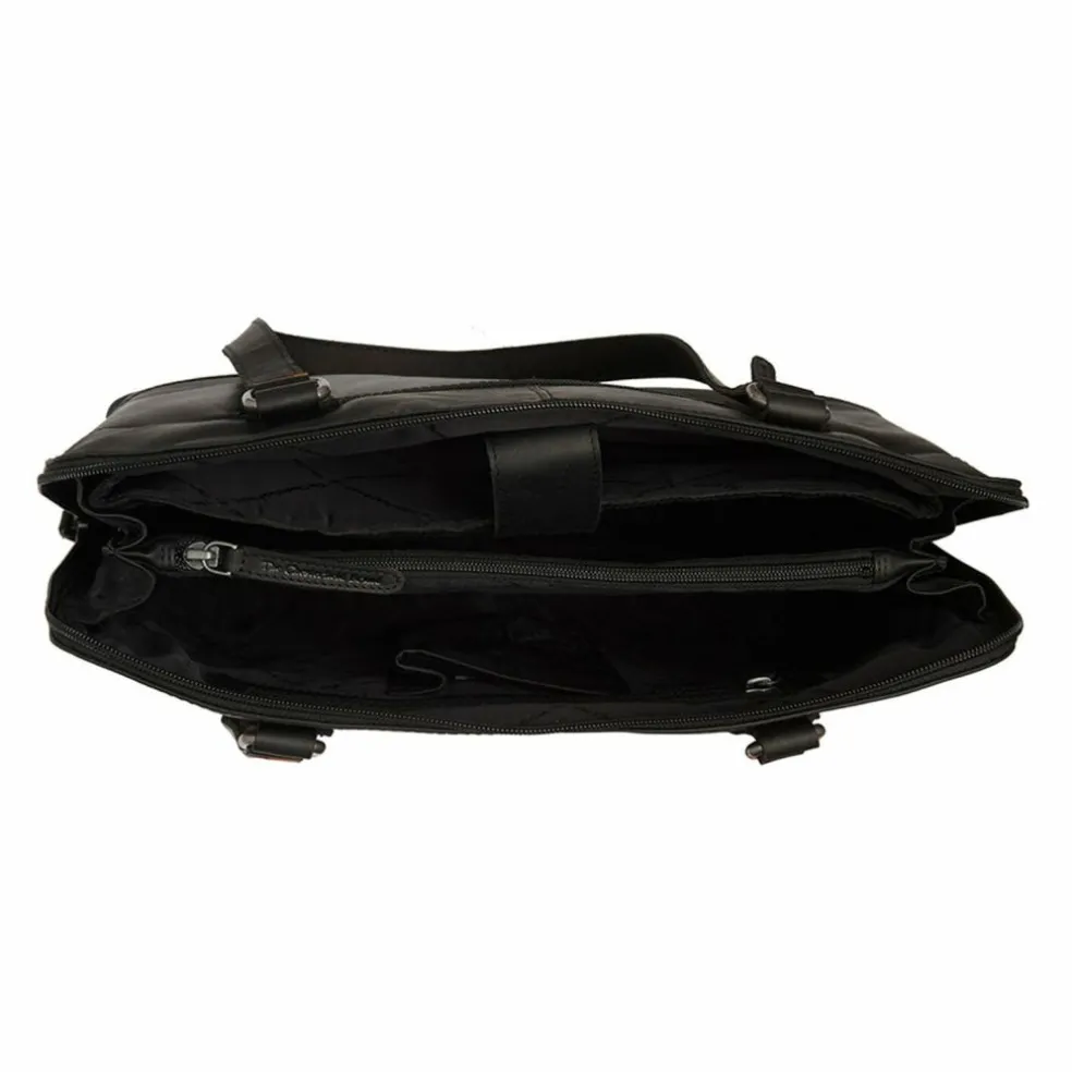 The Chesterfield Brand Branson Schultertasche Leder 37 cm Laptopfach