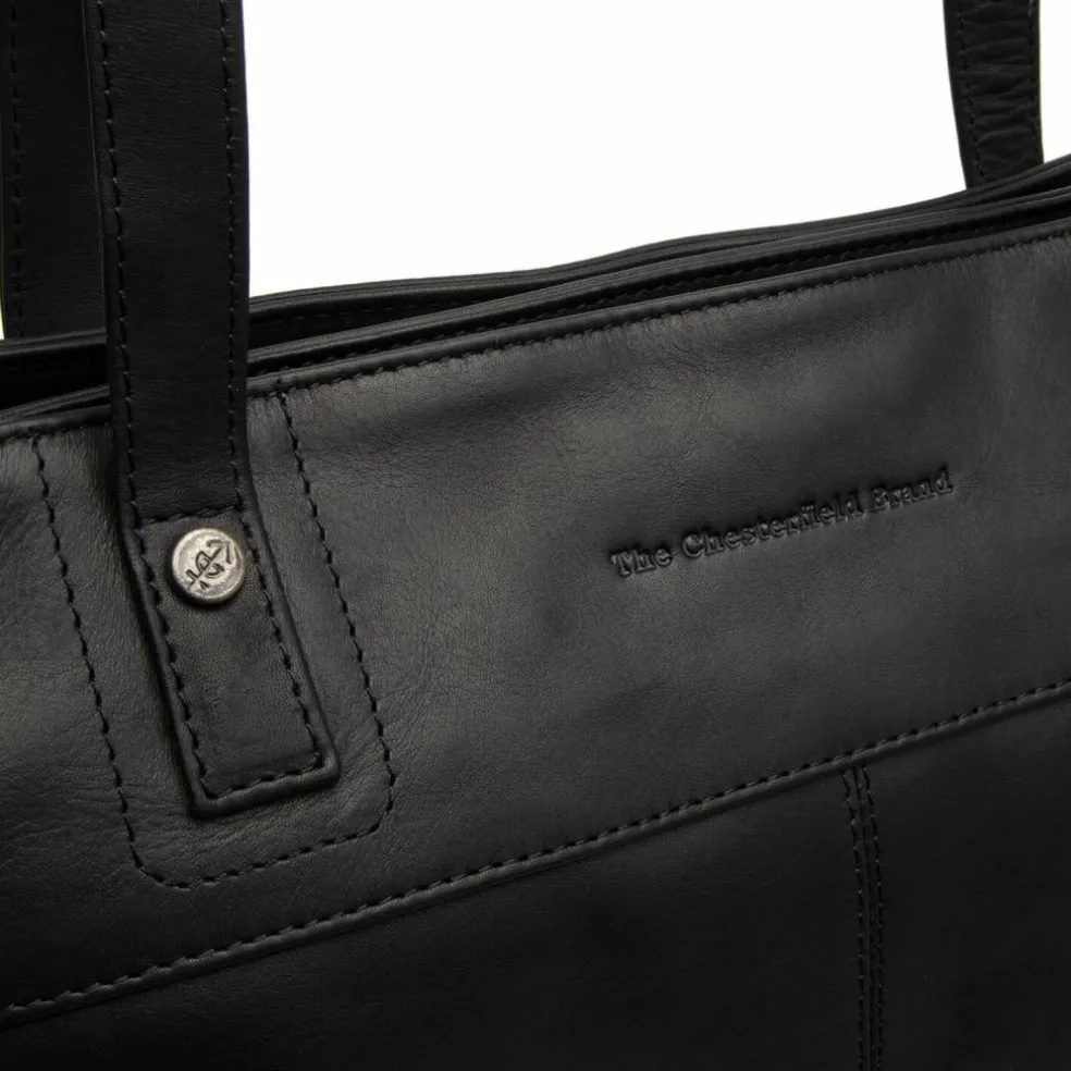 The Chesterfield Brand Solvia Schultertasche Leder 33 cm Laptopfach
